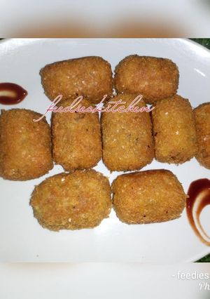 A picture of Crispy yam nuggets.