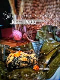 Foto resep Botok Daun Singkong Ikan Peda