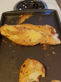 A picture of Garlic bread pizza braid.