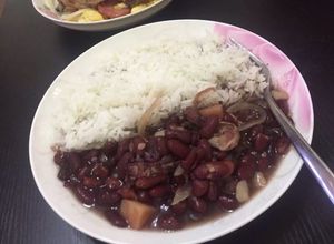 Una foto de Frijoles colorados