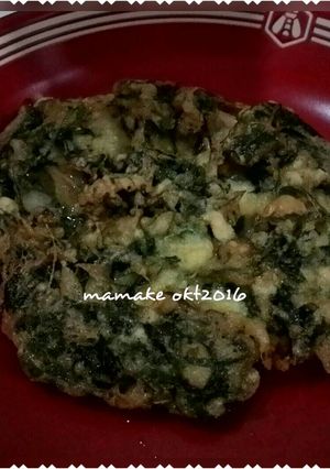 Foto resep Dadar bayam tepung bumbu homemade