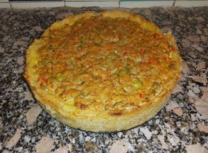 Una foto de Tarta de Atún con Base de Puré de Papa