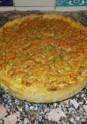 Una foto de Tarta de Atún con Base de Puré de Papa