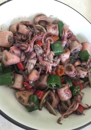 Foto resep Cumi asin cabe ijo