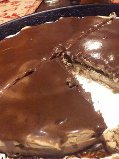 Una foto de Tarta de mousse de café y galletas (sin horno)