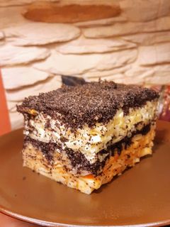 Rakott mákos tészta recept fotója