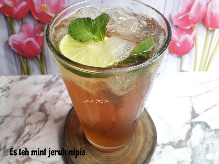 Resep Es teh mint jeruk nipis yang Enak