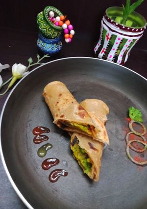 মটর টিক্কি র‍্যাপ(Matar tikki wrap recipe in bengali) রেসিপির প্রধান ছবি