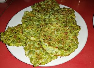 Una foto de Tortitas de ejotes
