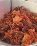 Cơm chiên thịt bò kim chi trứng