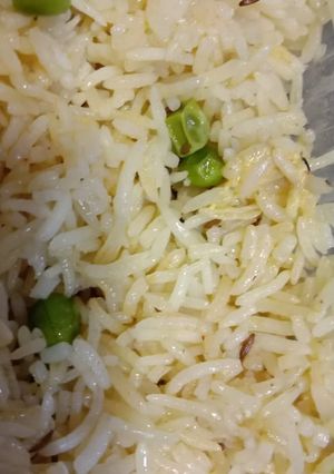 A picture of Matar pulao.