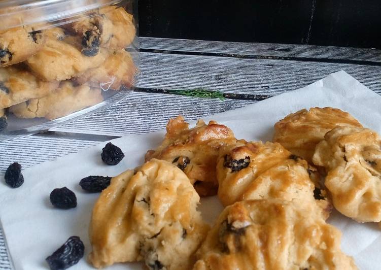 Rahasia Bikin Kue Kering Kismis (3K) / Raisin Cookies, Lezat Sekali