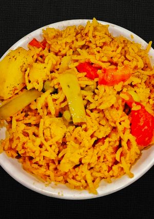 A picture of Mix Vegetable Masala Pulav.