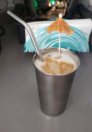 A picture of Mint masala chaas.