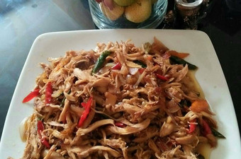 Resep Ayam suwir pedas manis Anti Gagal