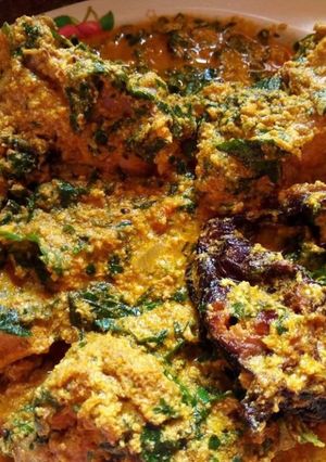 A picture of Egusi soup.