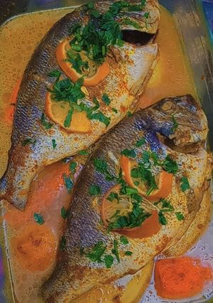 صورة لوصفة سمك بالفرن fish 🐟🐟