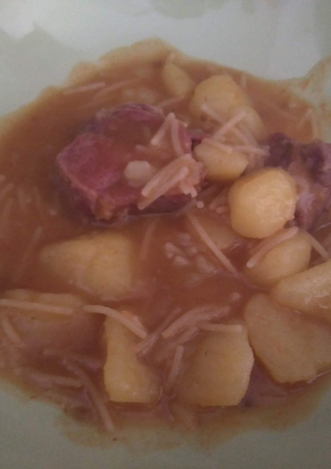 Una foto de Fideos a la cazuela