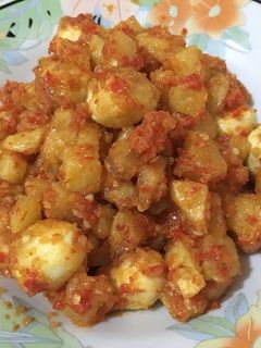 Foto resep Balado Kentang Telur Puyuh