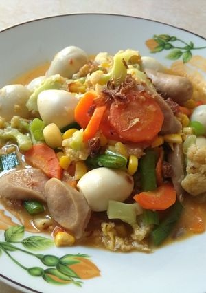 Foto resep Capcay Telur puyuh sosis penuh cinta 💖