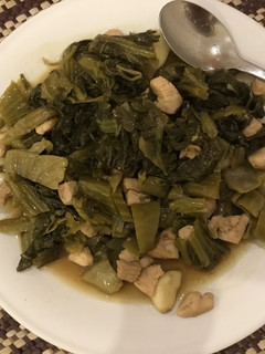 Foto resep Sayur Sawi Asin Tumis Ayam