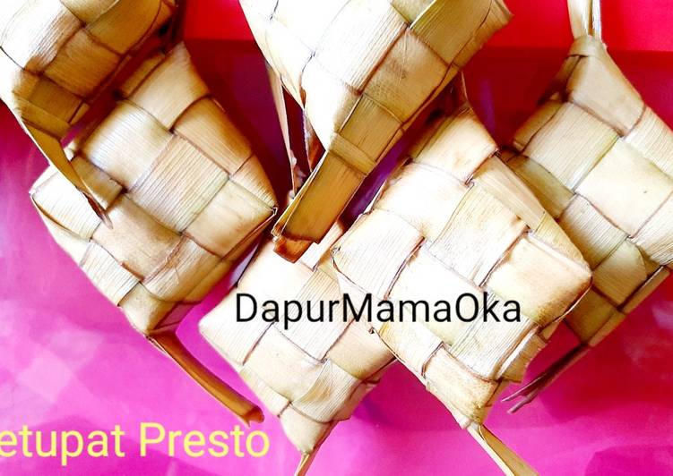 Ketupat Presto Utk Lebaran versi detil step by step