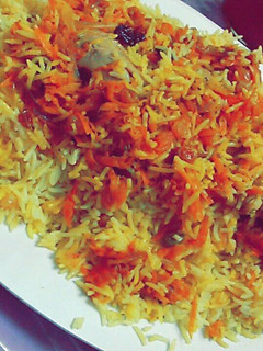 صورة لوصفة رز بخاري بالدجاج