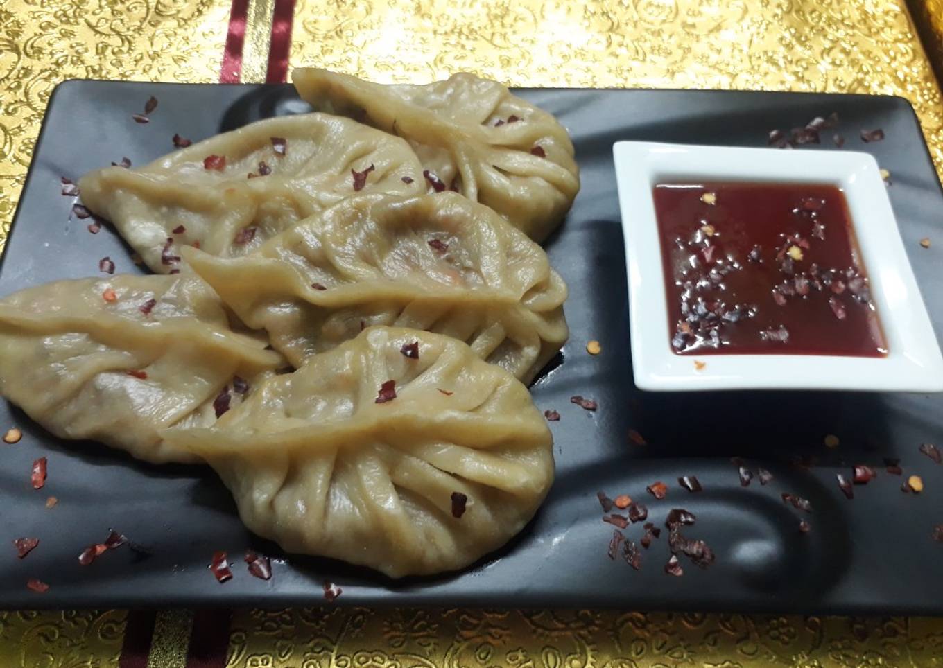 Momo with keema filling