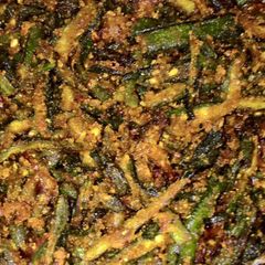 A picture of Besan wali kurkuri bhindi.
