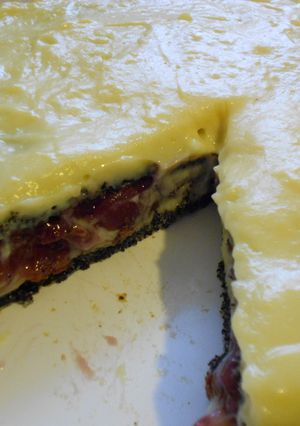Meggyes - mákos torta recept fotója