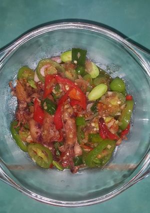 Foto resep Cumi Asin Cabe Ijo