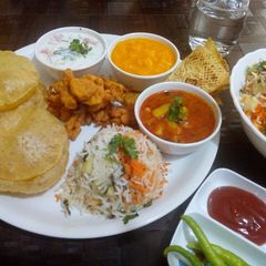 A picture of Festive thali.