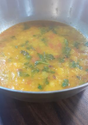 A picture of No onion no garlic tuvar dal.