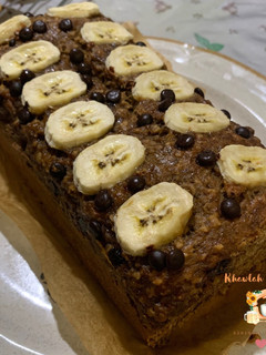 Foto resep Pisang Raja Oat Palm Sugar Cake (No Mixer)