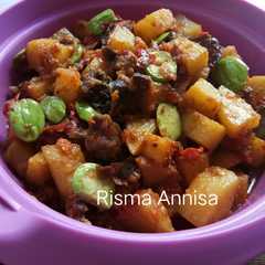 รูปของ Sambel kentang ati ampela pete