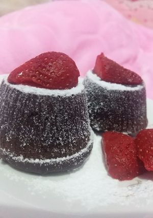 Foto resep Choco Lava Cake (( no mixer, no oven))