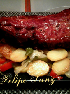 Una foto de Costillas de cerdo ibérico al horno