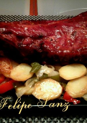 Una foto de Costillas de cerdo ibérico al horno