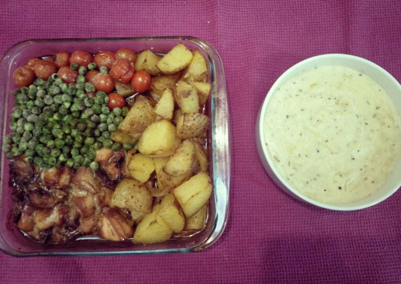 267. Ayam Kentang Sayuran Panggang