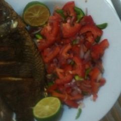 A picture of Fish kachumbari #authormarathon#.