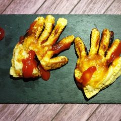 A picture of Halloween Cherry Pie.