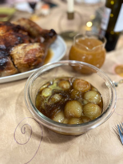 Una foto de Cebollitas francesas caramelizada con Vermut | guarnición para Carnes de Navidad