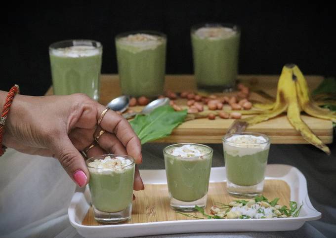 Banana Spinach shots