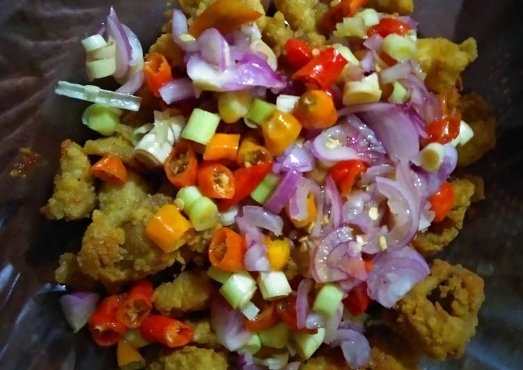 Chicken pop sambal matah