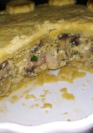 Angol gombás pite recept fotója