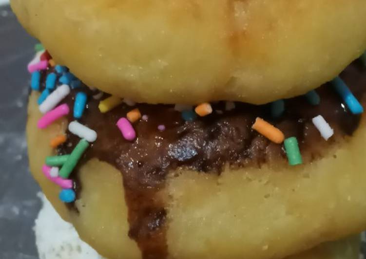 Langkah Mudah untuk Menyiapkan DONUT MIX(potato donuts mixed with cornstarch donuts), Enak Banget
