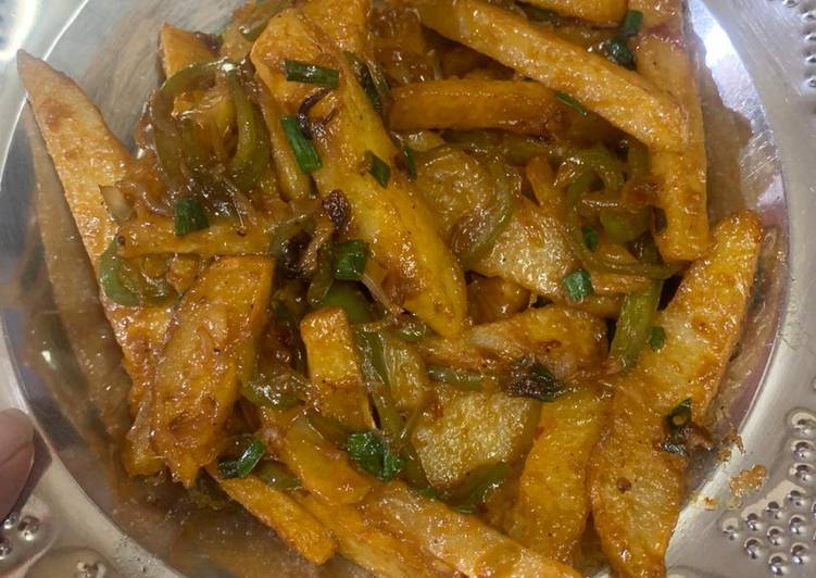 Recipe of Tasty Honey Chilli Potato