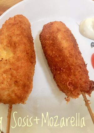 Foto resep Corndog Sosis Mozarella