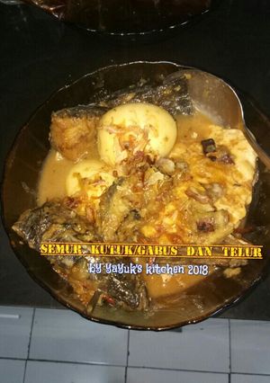 Foto resep Semur ikan gabus dan telur