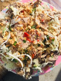 Hình của món Cháo + gỏi vịt.